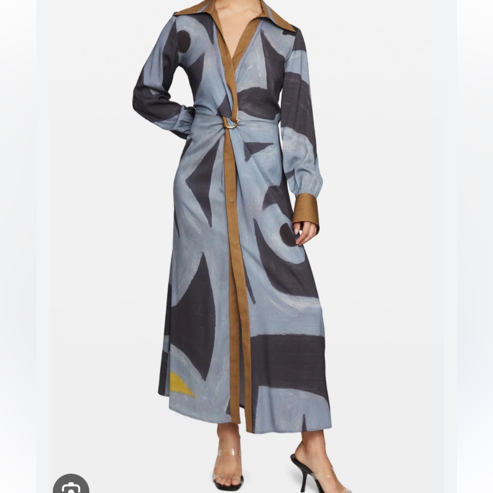 Manning Cartell Tiger Long Sleeve Silk Dress